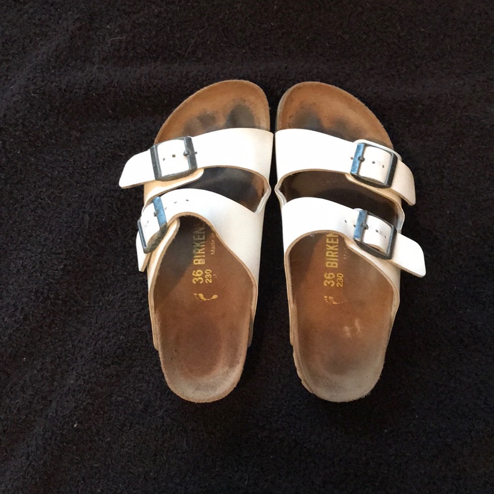 White Birkenstock Sandals